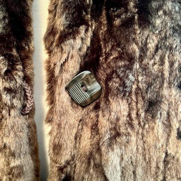 White Stag brown vintage faux fur coat NWT size 2X - Picture 2 of 9